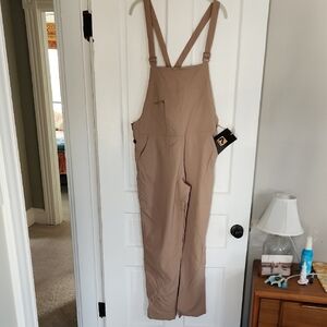 Elegant Tan Jumpsuit with Adjustable Straps